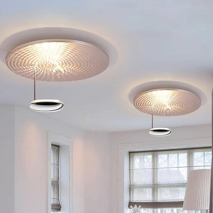 Mercury Ceiling Lamp | Chrome & Gold Finish | 60cm Diameter