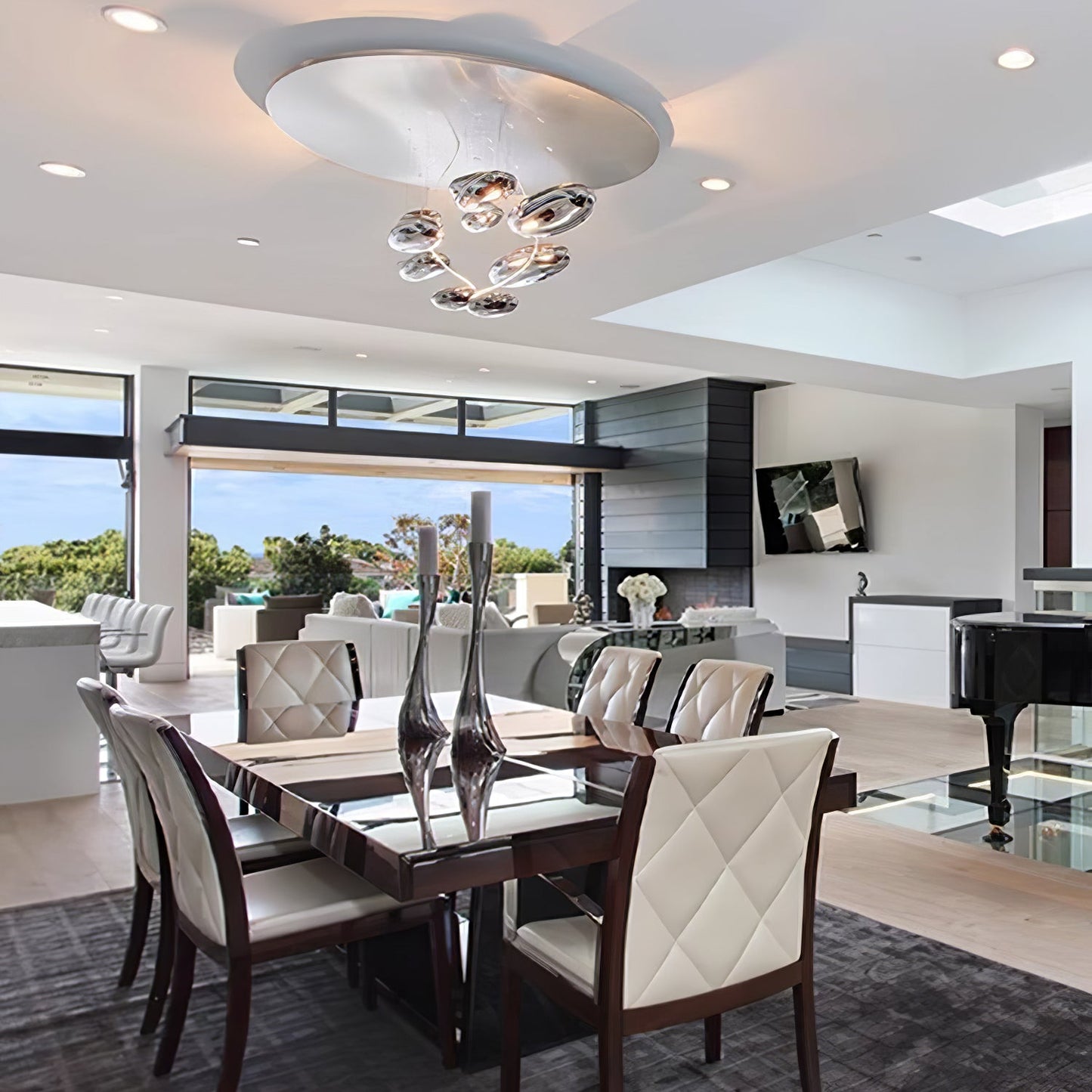 Mercury Ceiling Lamp | Aluminum | Bright Chrome