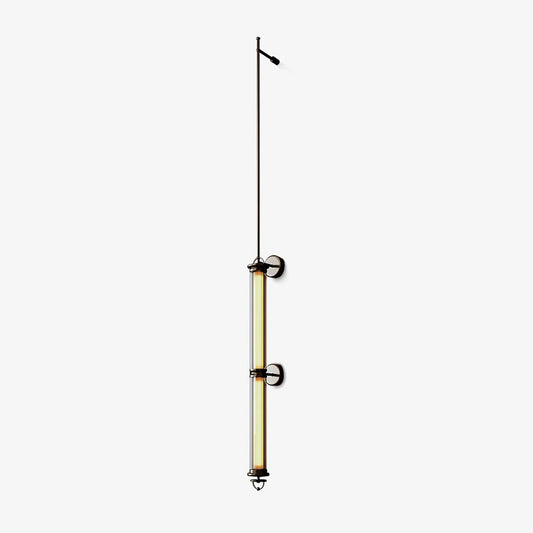 Meridian Vertical Wall Sconce | Glass & Bronze | 120cm
