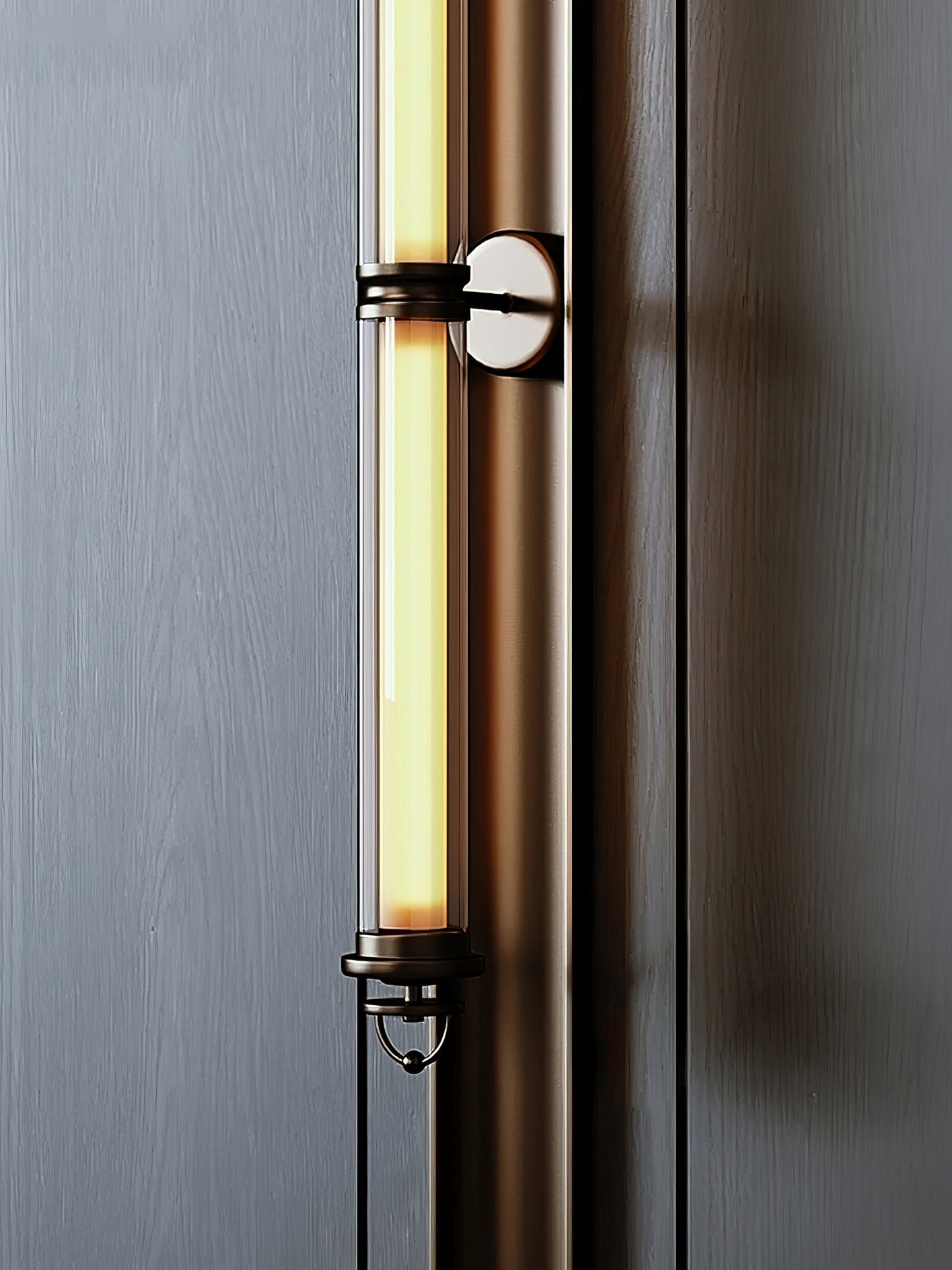 Meridian Vertical Wall Sconce | Glass & Bronze | 120cm