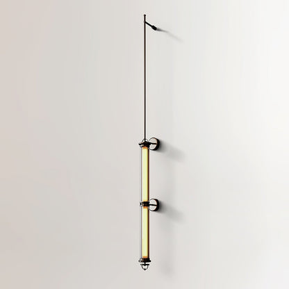 Meridian Vertical Wall Sconce | Glass & Bronze | 120cm