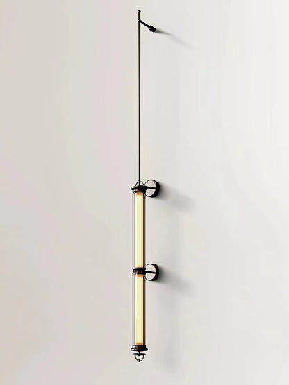 Meridian Vertical Wall Sconce | Glass & Bronze | 120cm