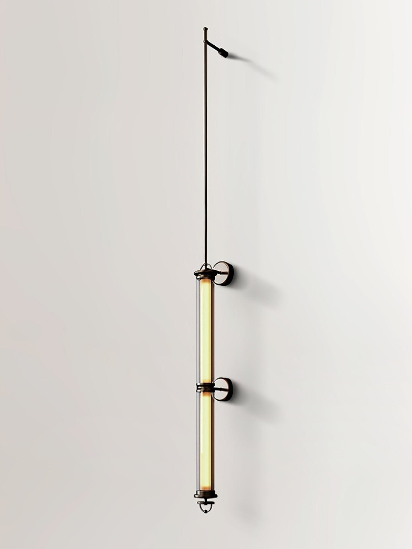 Meridian Vertical Wall Sconce | Glass & Bronze | 120cm
