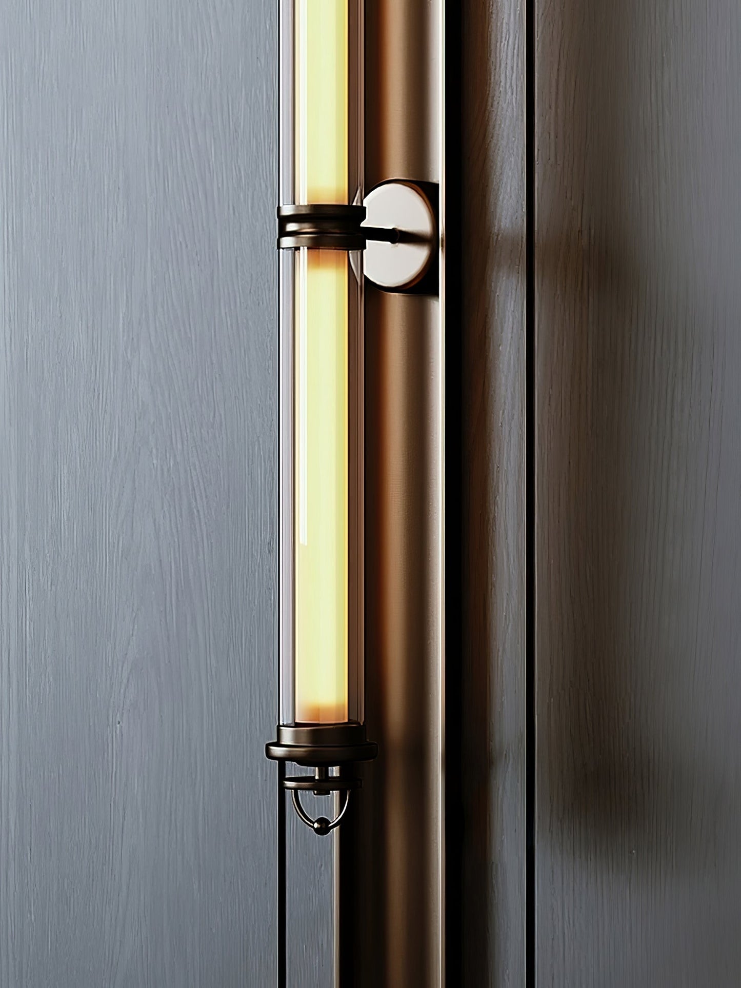 Meridian Vertical Wall Sconce | Glass & Bronze | 120cm