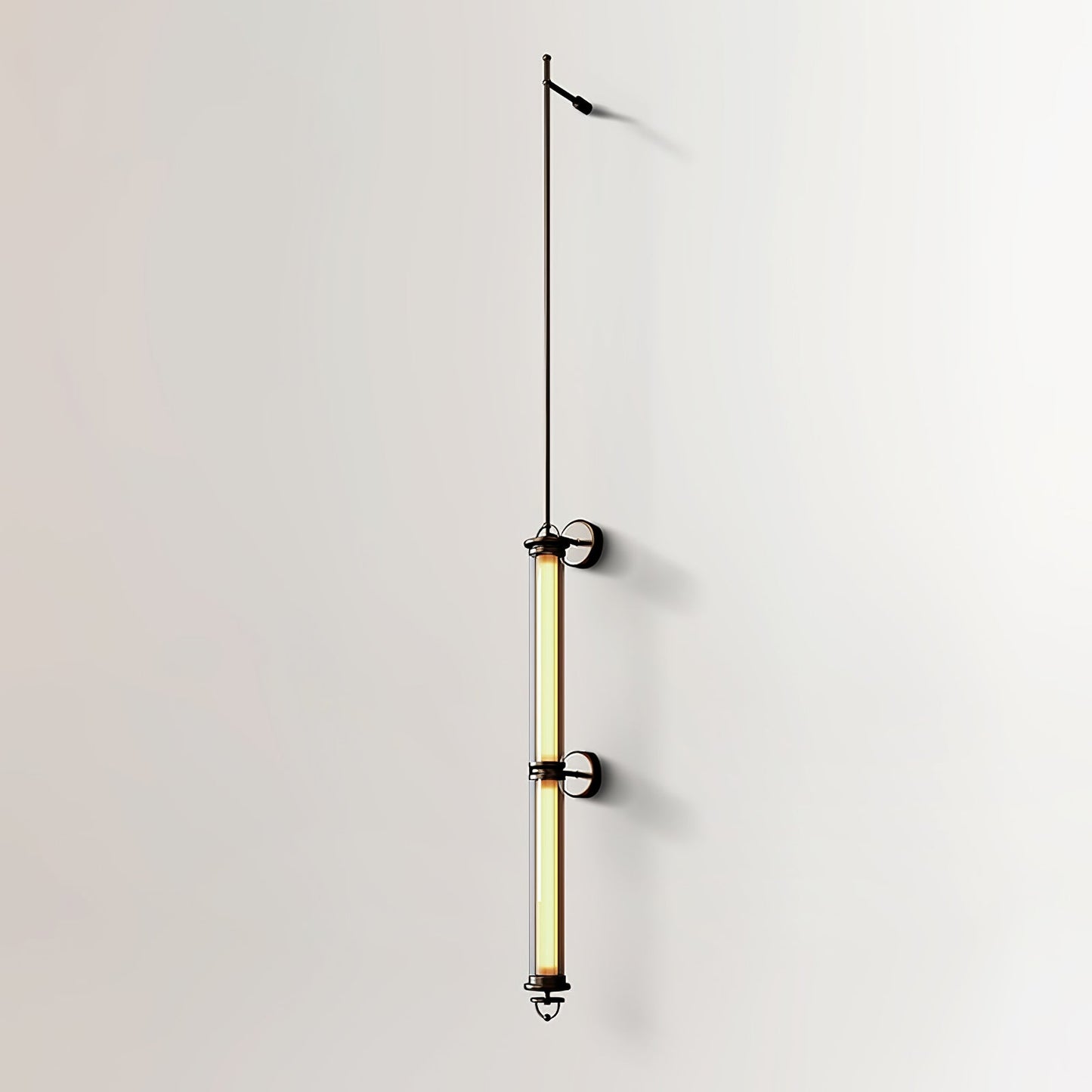 Meridian Vertical Wall Sconce | Glass & Bronze | 120cm