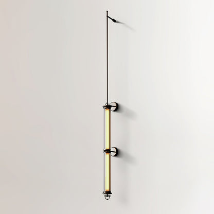 Meridian Vertical Wall Sconce | Glass & Bronze | 120cm