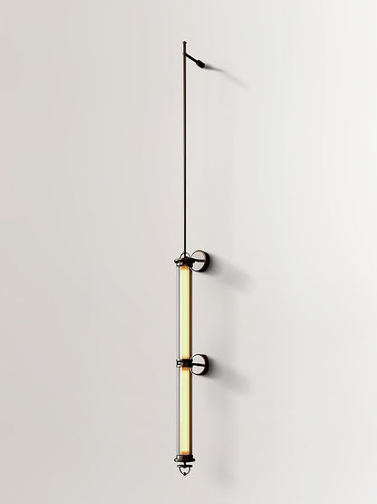 Meridian Vertical Wall Sconce | Glass & Bronze | 120cm