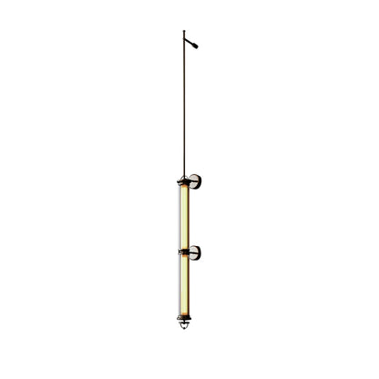 Meridian Vertical Wall Sconce | Glass & Bronze | 120cm