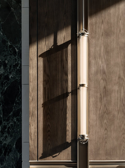 Meridian Vertical Wall Sconce | Glass & Bronze | 120cm