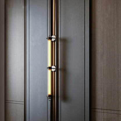 Meridian Vertical Wall Sconce | Glass & Bronze | 120cm
