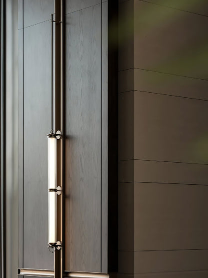 Meridian Vertical Wall Sconce | Glass & Bronze | 120cm