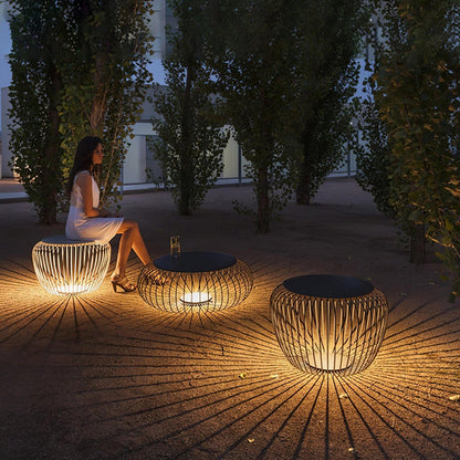 Meridiano Garden Table Light | Steel Rod Structure | Black