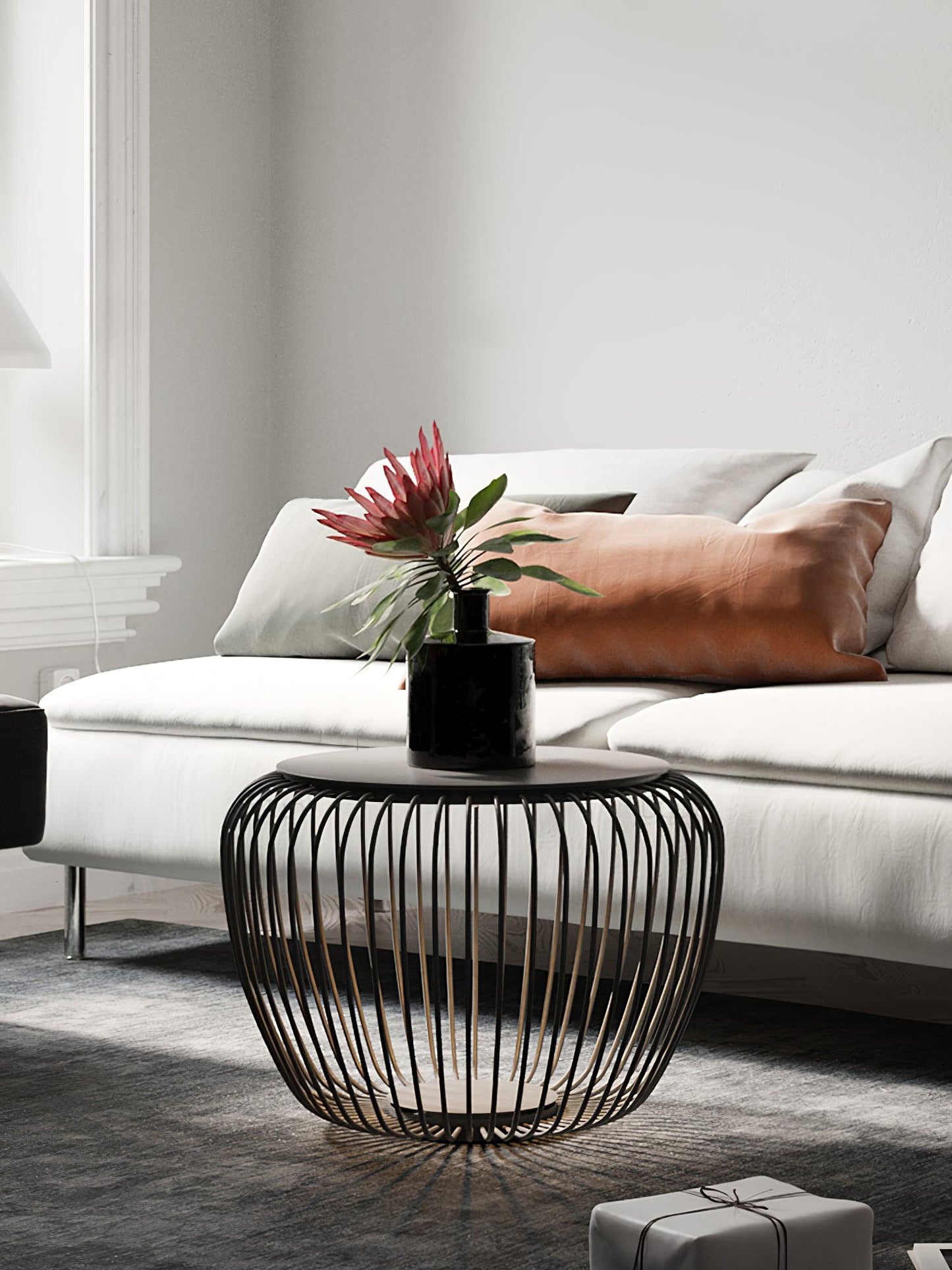 Meridiano Garden Table Light | Steel Rod Structure | Black