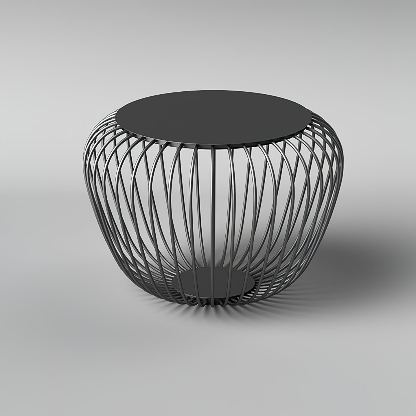 Meridiano Garden Table Light | Steel Rod Structure | Black