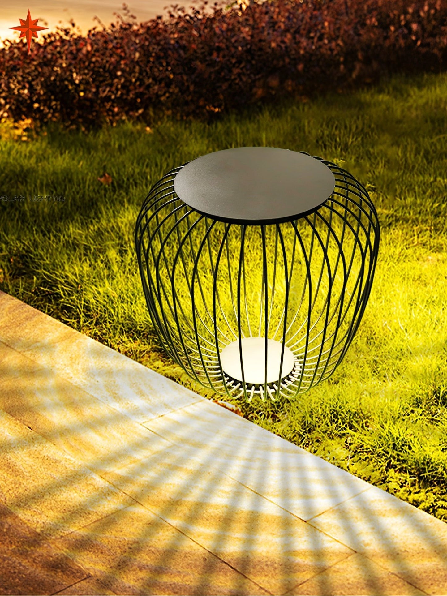 Meridiano Garden Table Light | Steel Rod Structure | Black