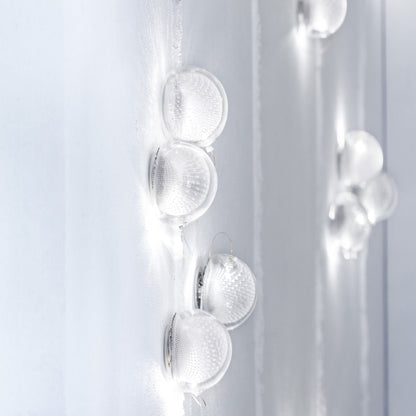 Mesh Glass Wall Lamp | Copper Mesh & Clear Glass | 14cm Diameter