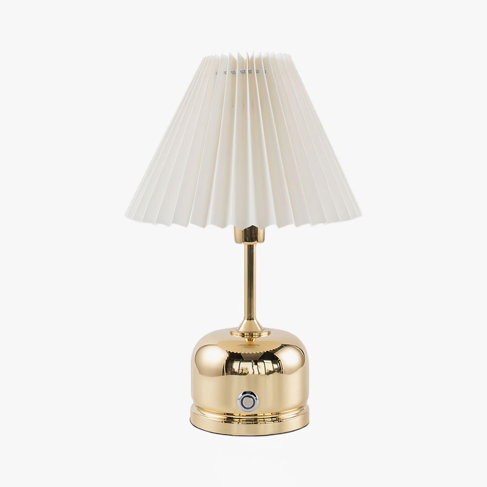 Metal Table Lamp | Antique Brass | Rechargeable LED