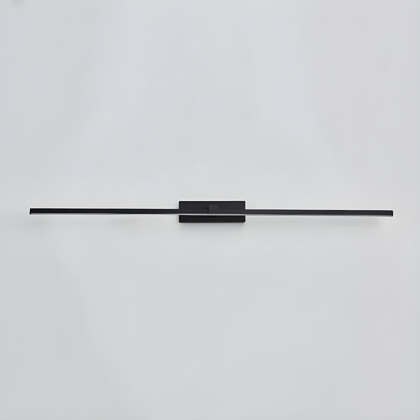 Metal Linear Mirror Wall Light | Black Finish | Set of 2