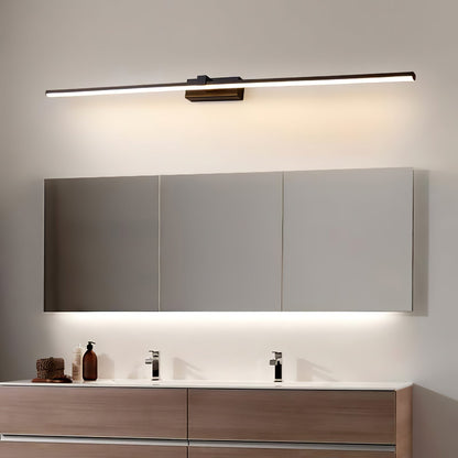 Metal Linear Mirror Wall Light | Black Finish | Set of 2