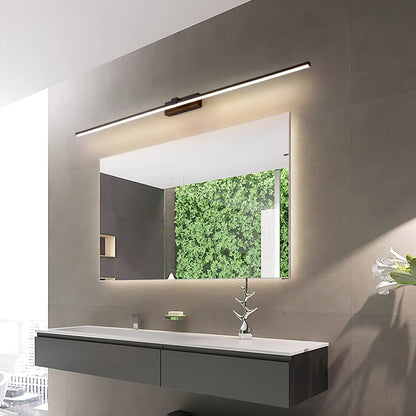 Metal Linear Mirror Wall Light | Black Finish | Set of 2