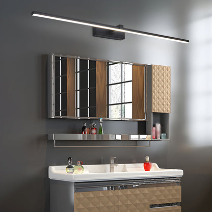 Metal Linear Mirror Wall Light | Black Finish | Set of 2
