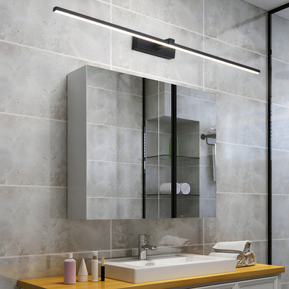 Metal Linear Mirror Wall Light | Black Finish | Set of 2