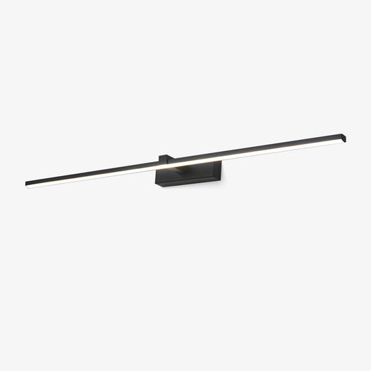 Metal Linear Mirror Wall Light | Black Finish | Set of 2