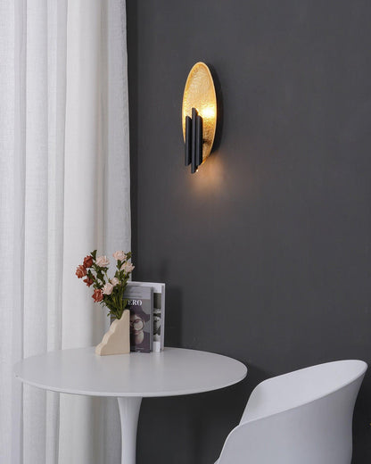Metal Sconce | Metal, Iron, Aluminum | Black & Gold, Gold & Silver