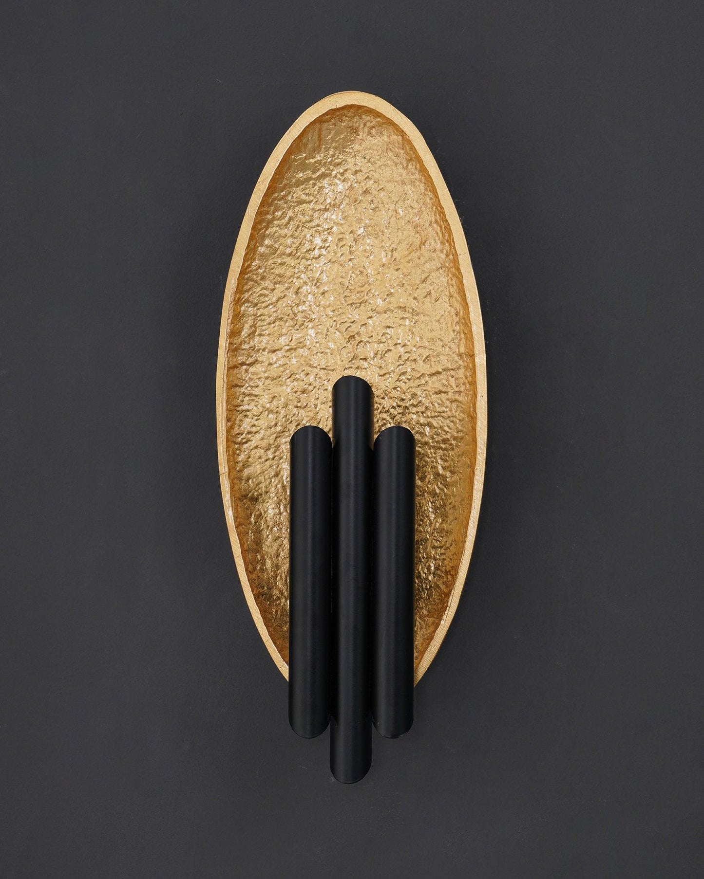 Metal Sconce | Metal, Iron, Aluminum | Black & Gold, Gold & Silver