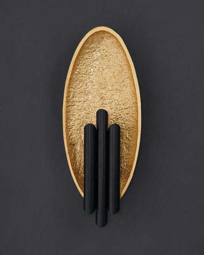 Metal Sconce | Metal, Iron, Aluminum | Black & Gold, Gold & Silver