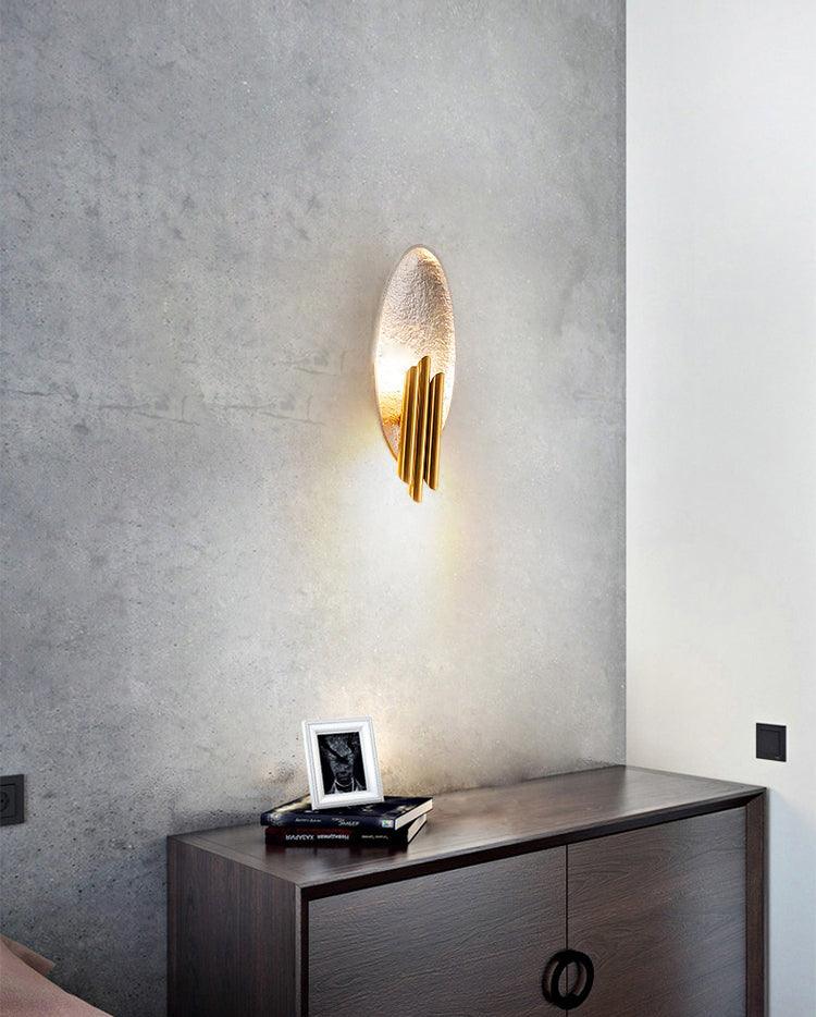 Metal Sconce | Metal, Iron, Aluminum | Black & Gold, Gold & Silver