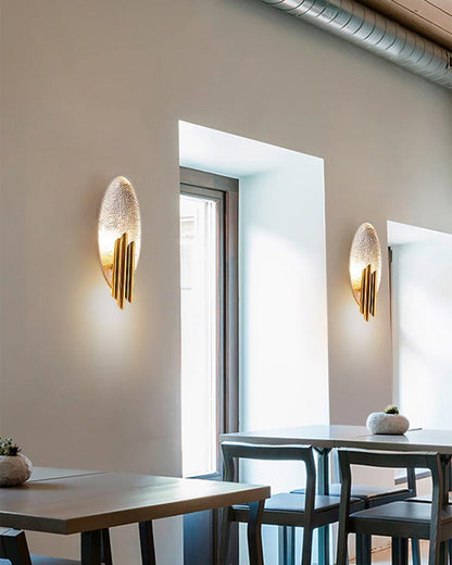 Metal Sconce | Metal, Iron, Aluminum | Black & Gold, Gold & Silver