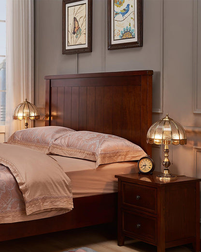 Table Lamp | Electroplated Brass Gold & Opaque Glass | 30cm Diameter