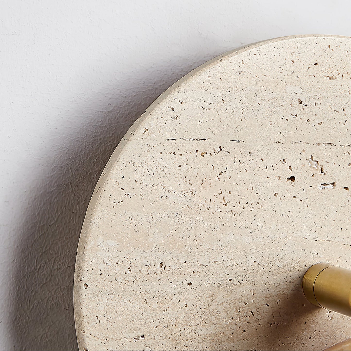 Miadi Wall Lamp | Travertine & Wood | Gold, Black, Walnut, Wood Color