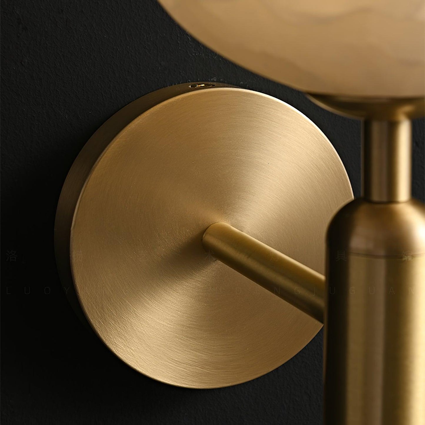 Brass Wall Sconce | Alabaster Floral Design | Set of 2