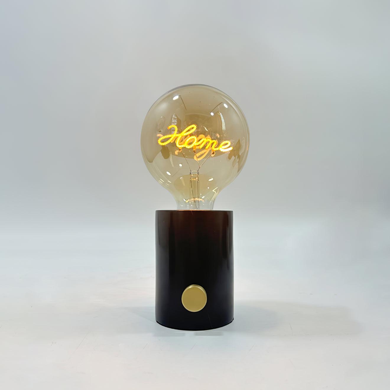 Mickey Mouse Inspired Table Lamp | Metal & Marble | White & Black Finish