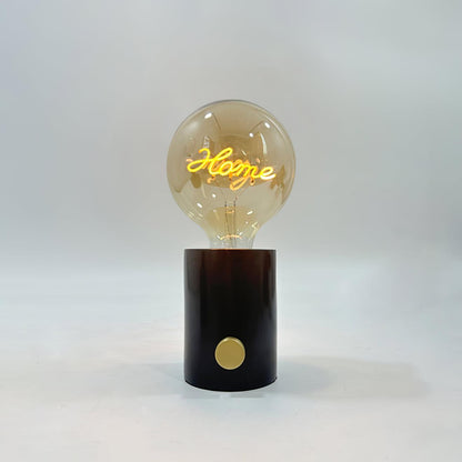 Mickey Mouse Inspired Table Lamp | Metal & Marble | White & Black Finish