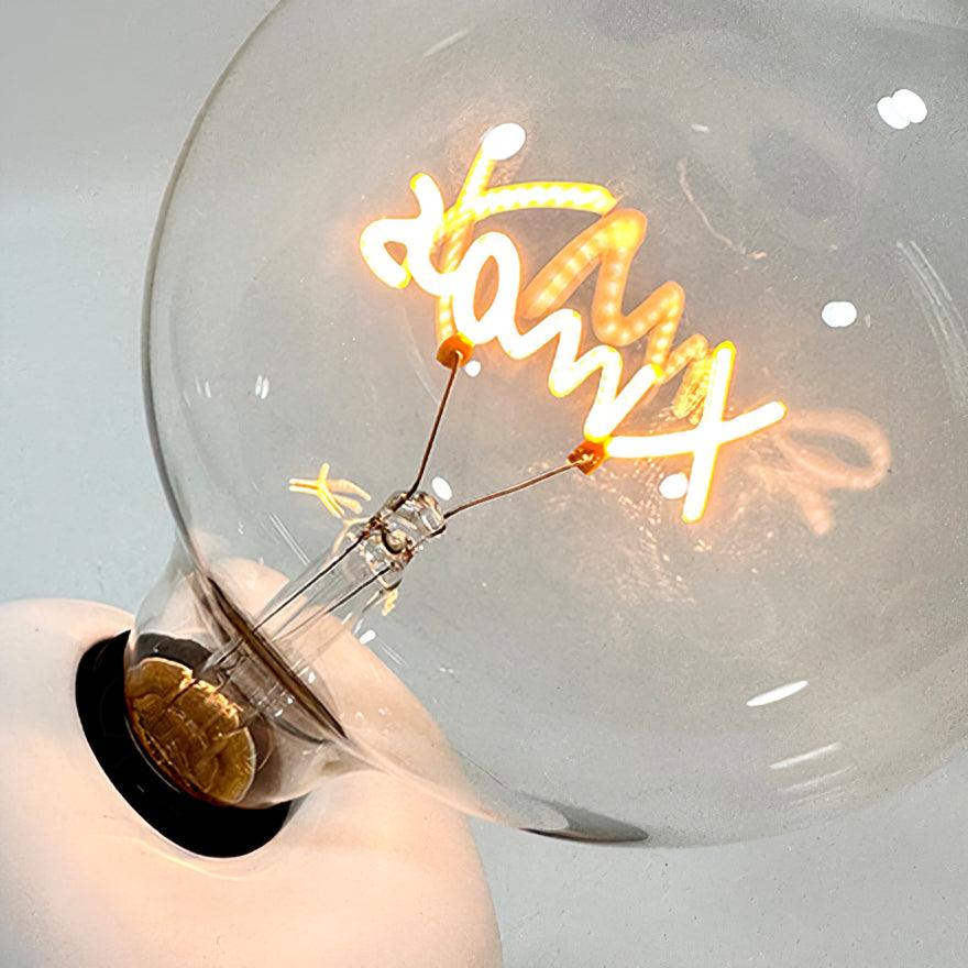 Mickey Mouse Inspired Table Lamp | Metal & Marble | White & Black Finish