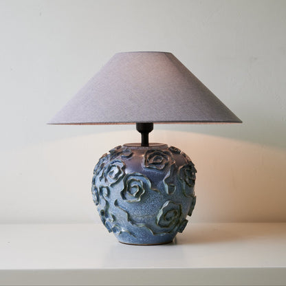 Table Lamp | Ceramic Base | Indigo Blue