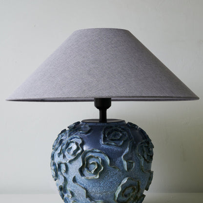 Table Lamp | Ceramic Base | Indigo Blue