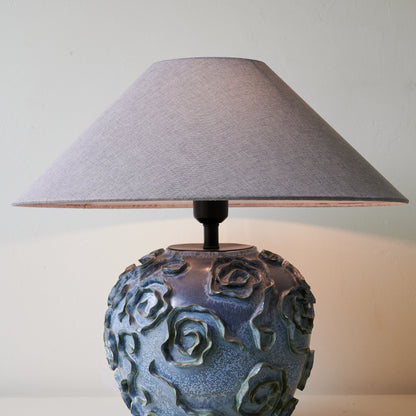 Table Lamp | Ceramic Base | Indigo Blue