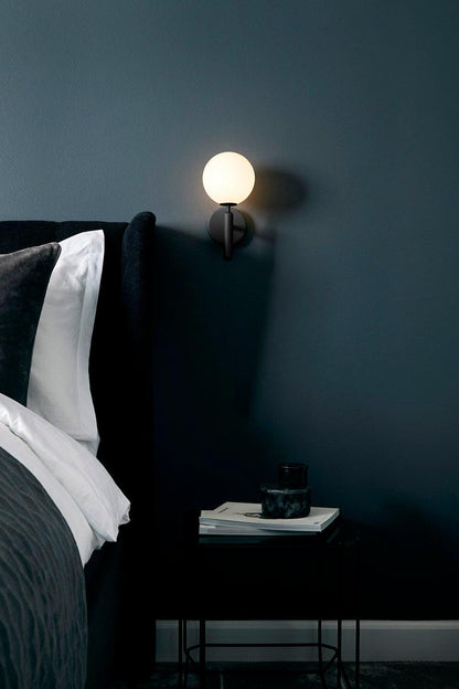 Nordica Wall Lamp | Brass & Glass | Clear & White Shades