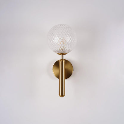 Nordica Wall Lamp | Brass & Glass | Clear & White Shades