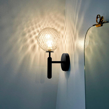 Nordica Wall Lamp | Brass & Glass | Clear & White Shades
