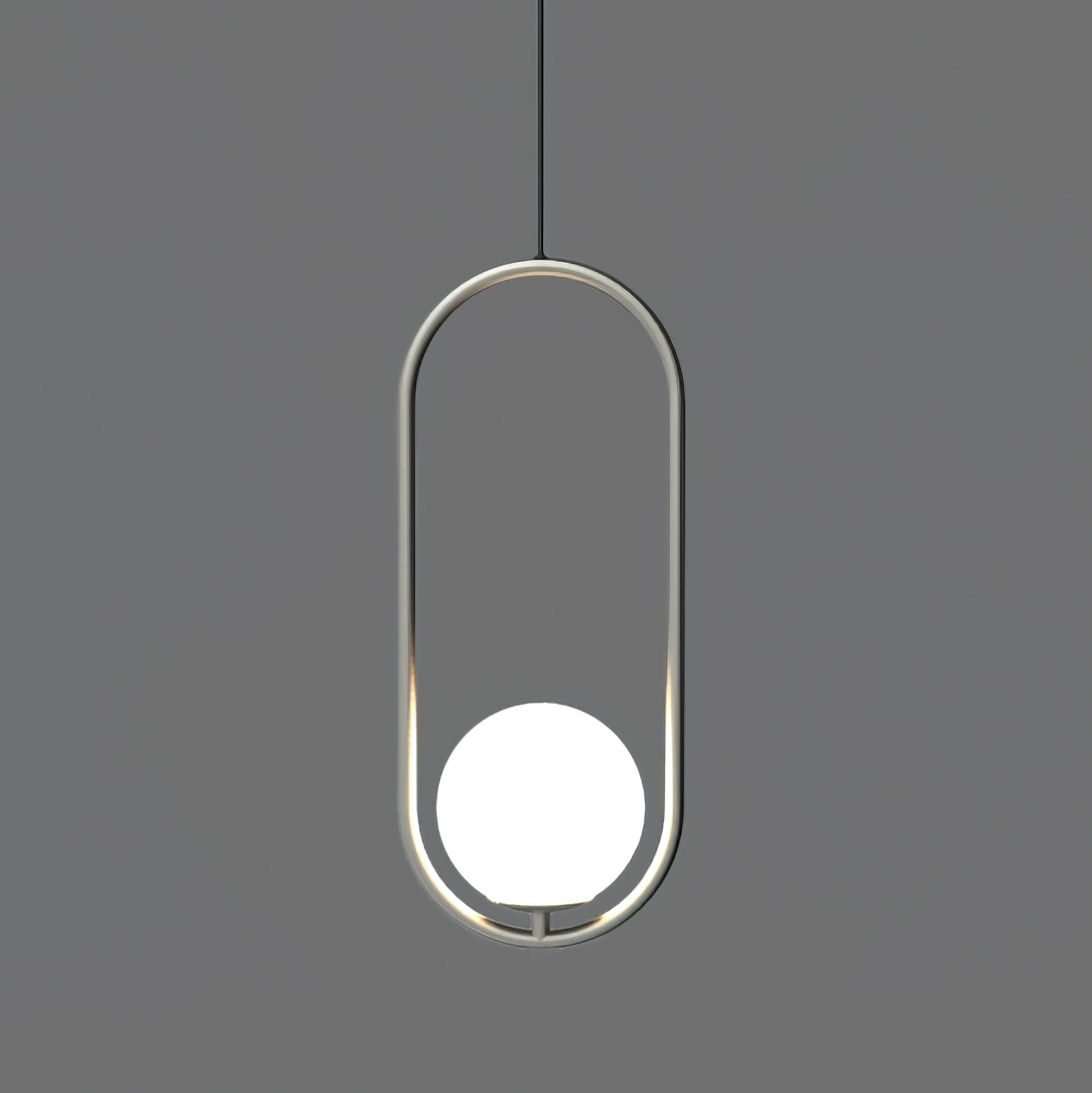 Glass Pendant Lamp | Brass & Glass | Gold, Black, Chrome