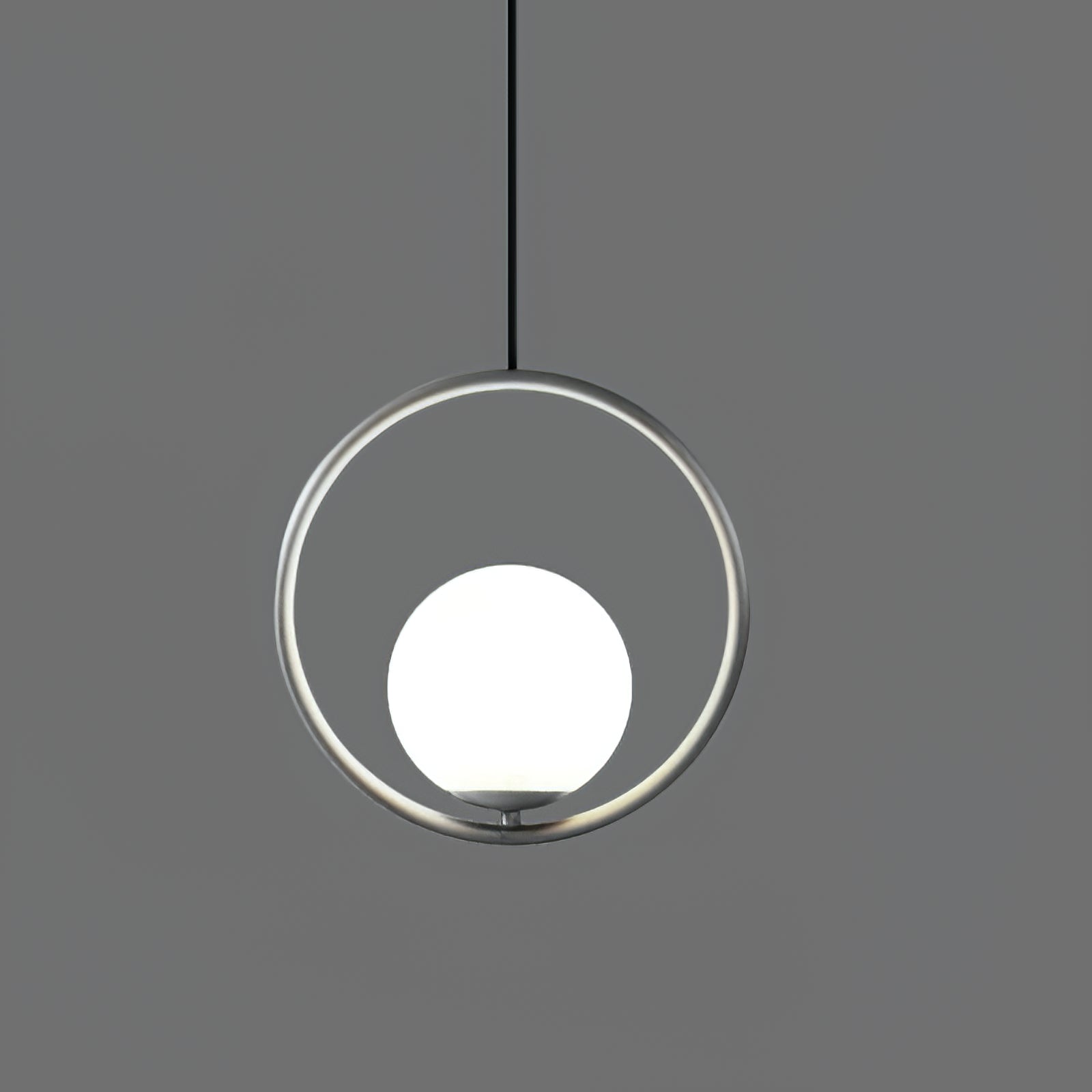 Glass Pendant Lamp | Brass & Glass | Gold, Black, Chrome