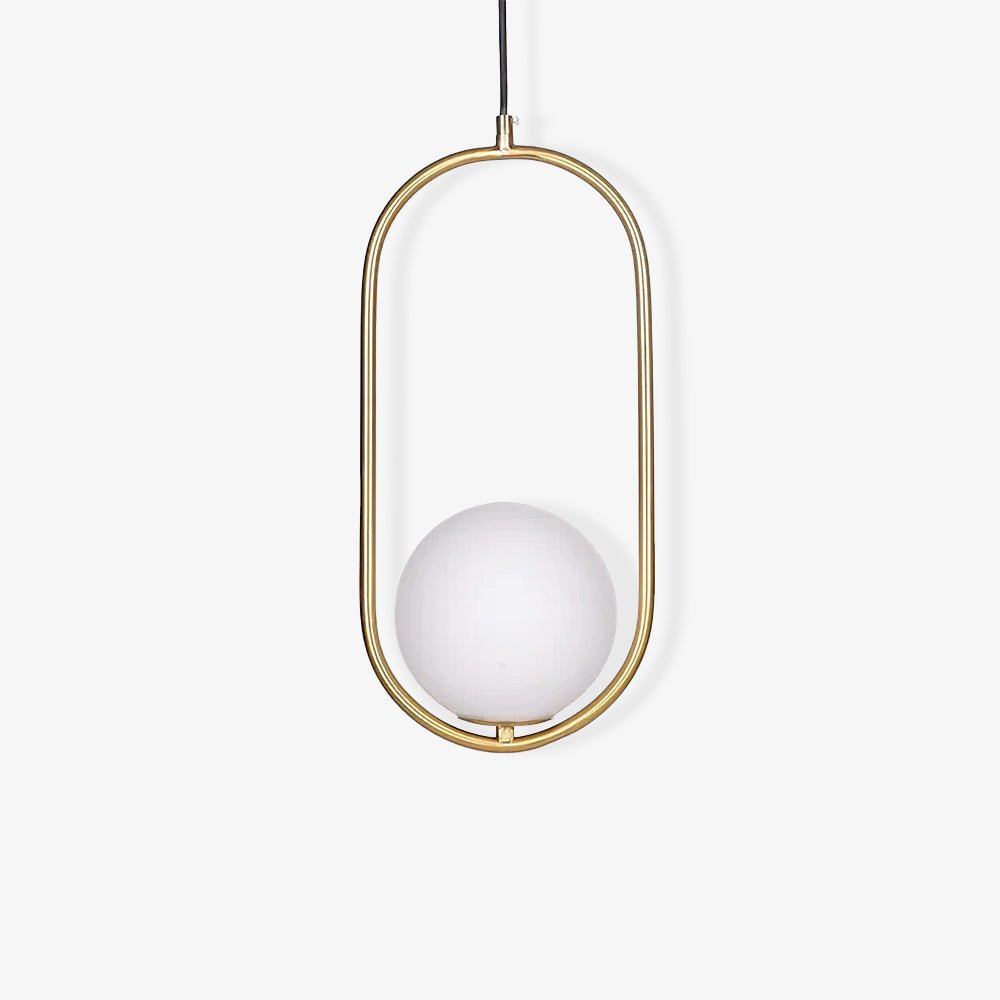 Glass Pendant Lamp | Brass & Glass | Gold, Black, Chrome