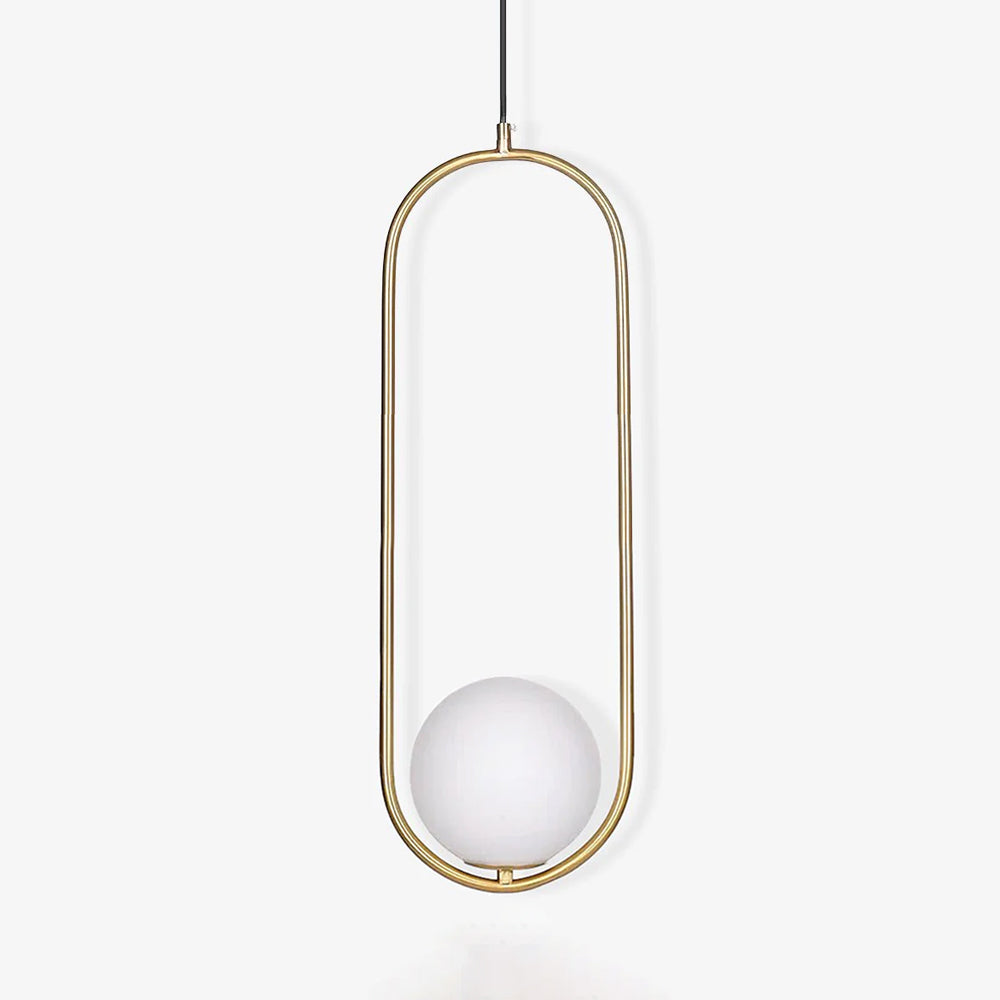 Glass Pendant Lamp | Brass & Glass | Gold, Black, Chrome