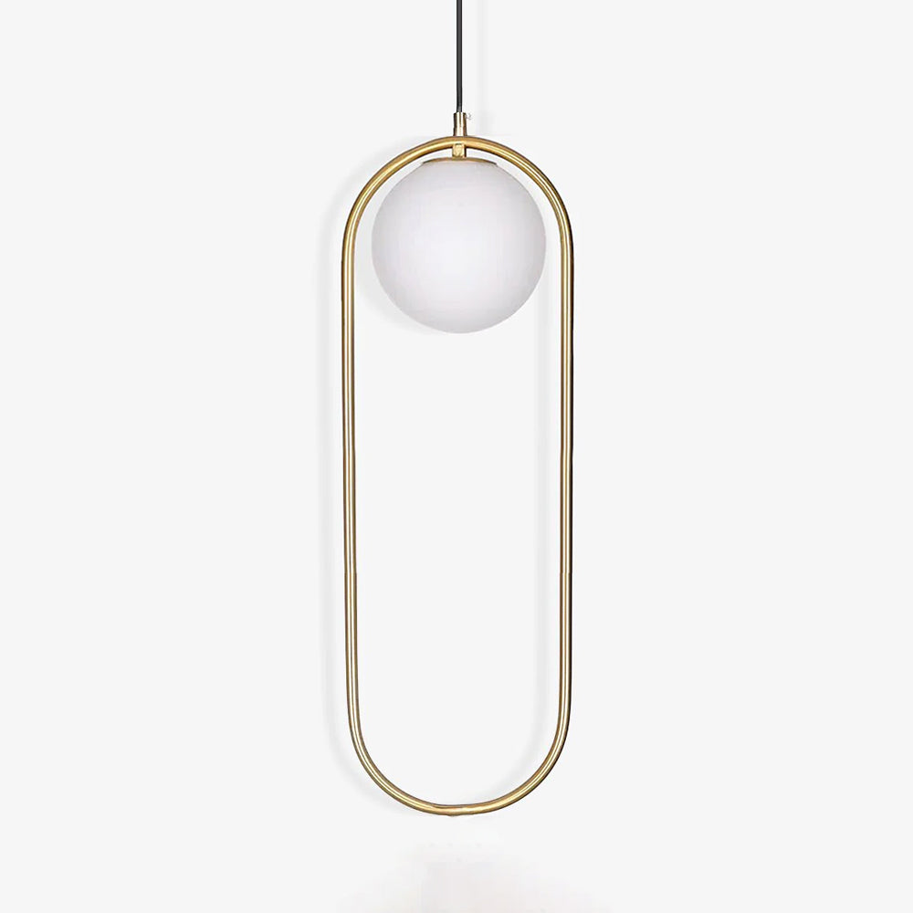 Glass Pendant Lamp | Brass & Glass | Gold, Black, Chrome
