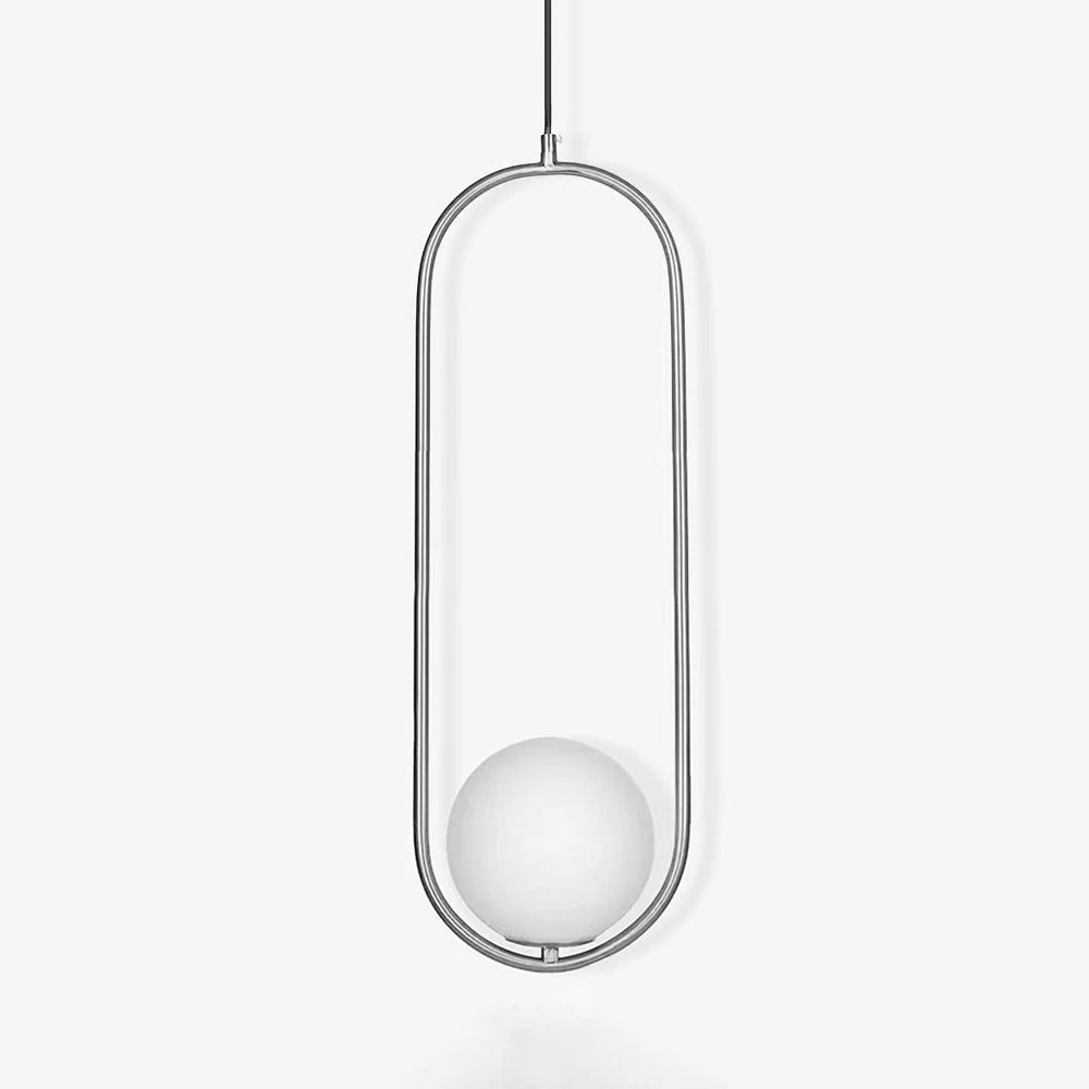 Glass Pendant Lamp | Brass & Glass | Gold, Black, Chrome